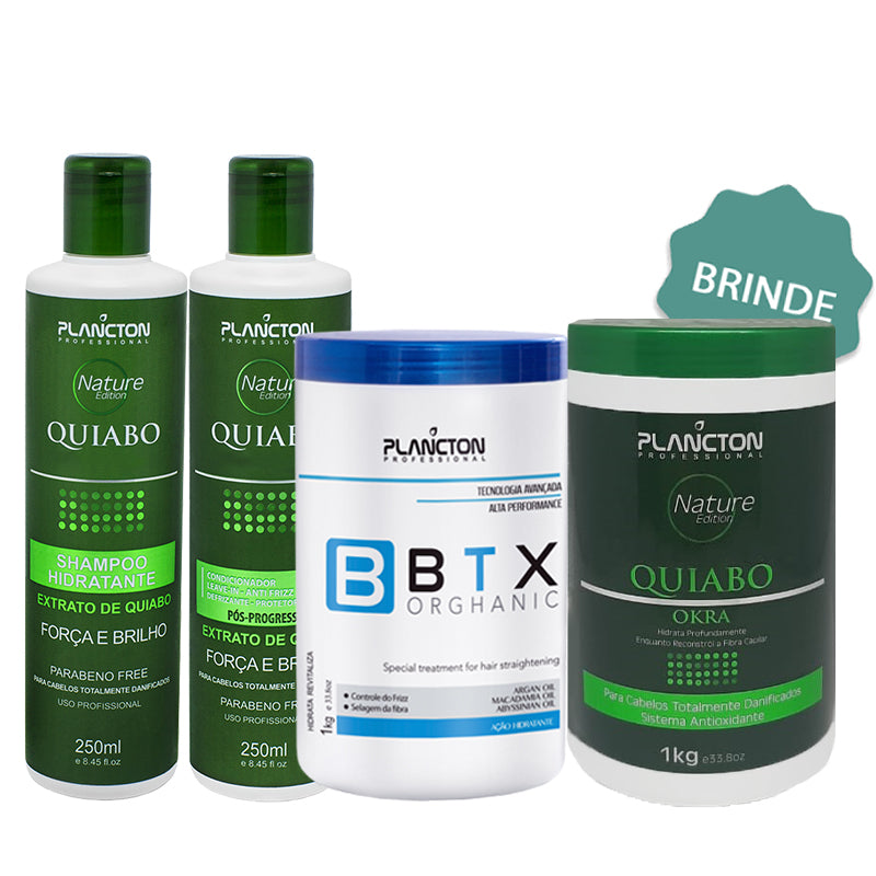 1 Btx Orghanic 1kg + 1Kit Quiabo + BRINDE 1 Quiabo 1kg