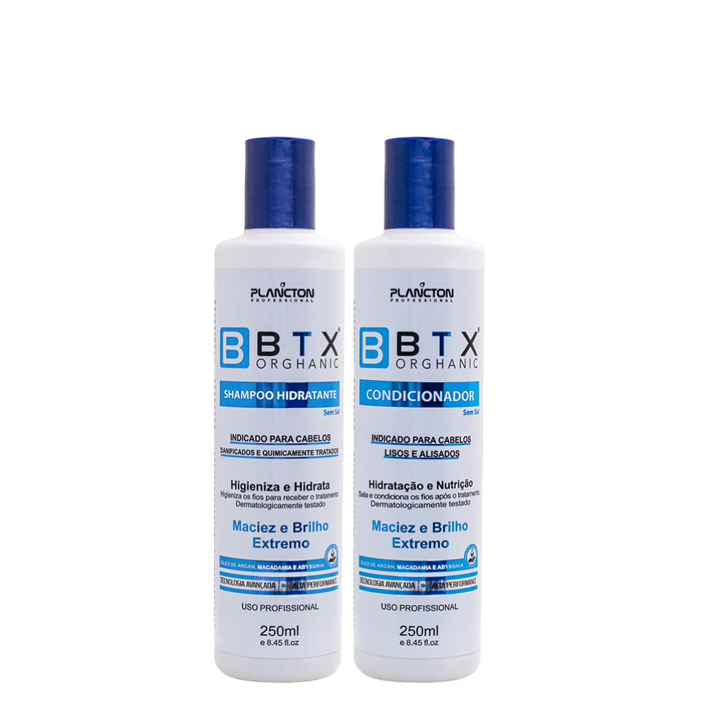 Kit BTX Orghanic- Shampoo e Condicionador - 250ml