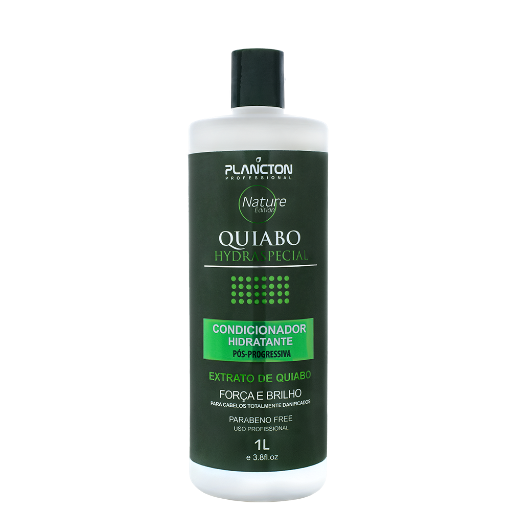 Combo QUIABO Plancton- Shampoo e Condicionador 1Lt + máscara 1kg