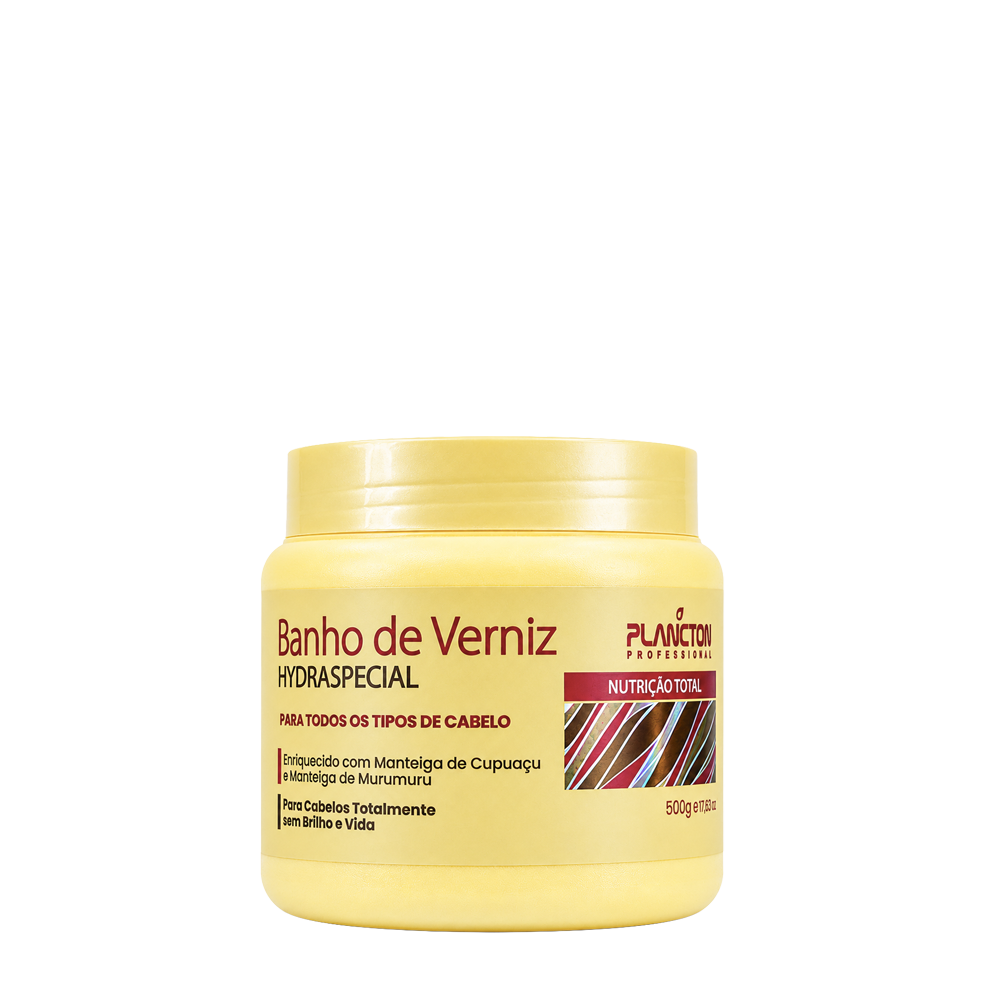 Mascara Banho de Verniz 500g + Kit Sh e Cond 250ml -Plancton
