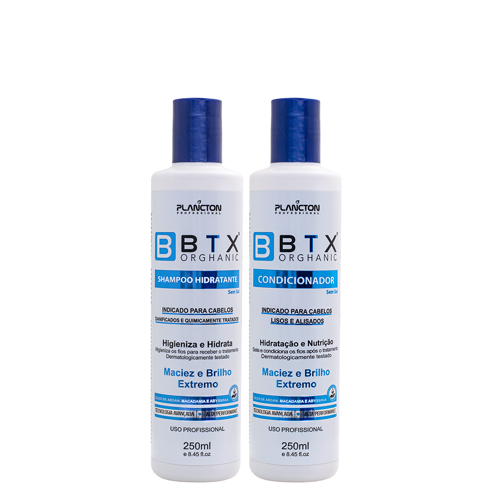 Kit BTX Orghanic 100g + Shampoo e Condicionador 250ml – Plancton