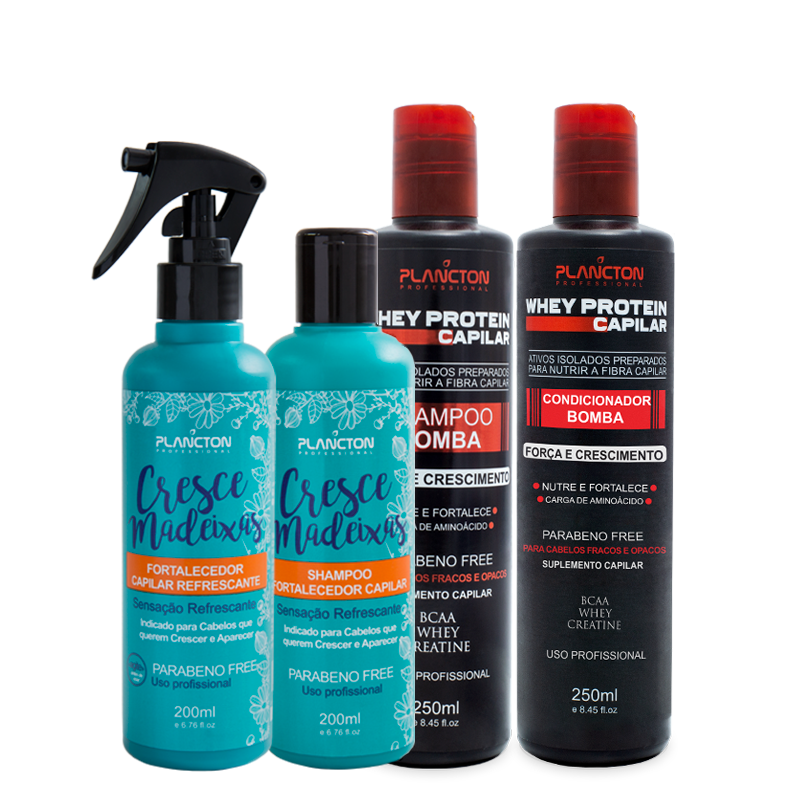 Kit Cresce Madeixas + Kit Whey Protein 250ml