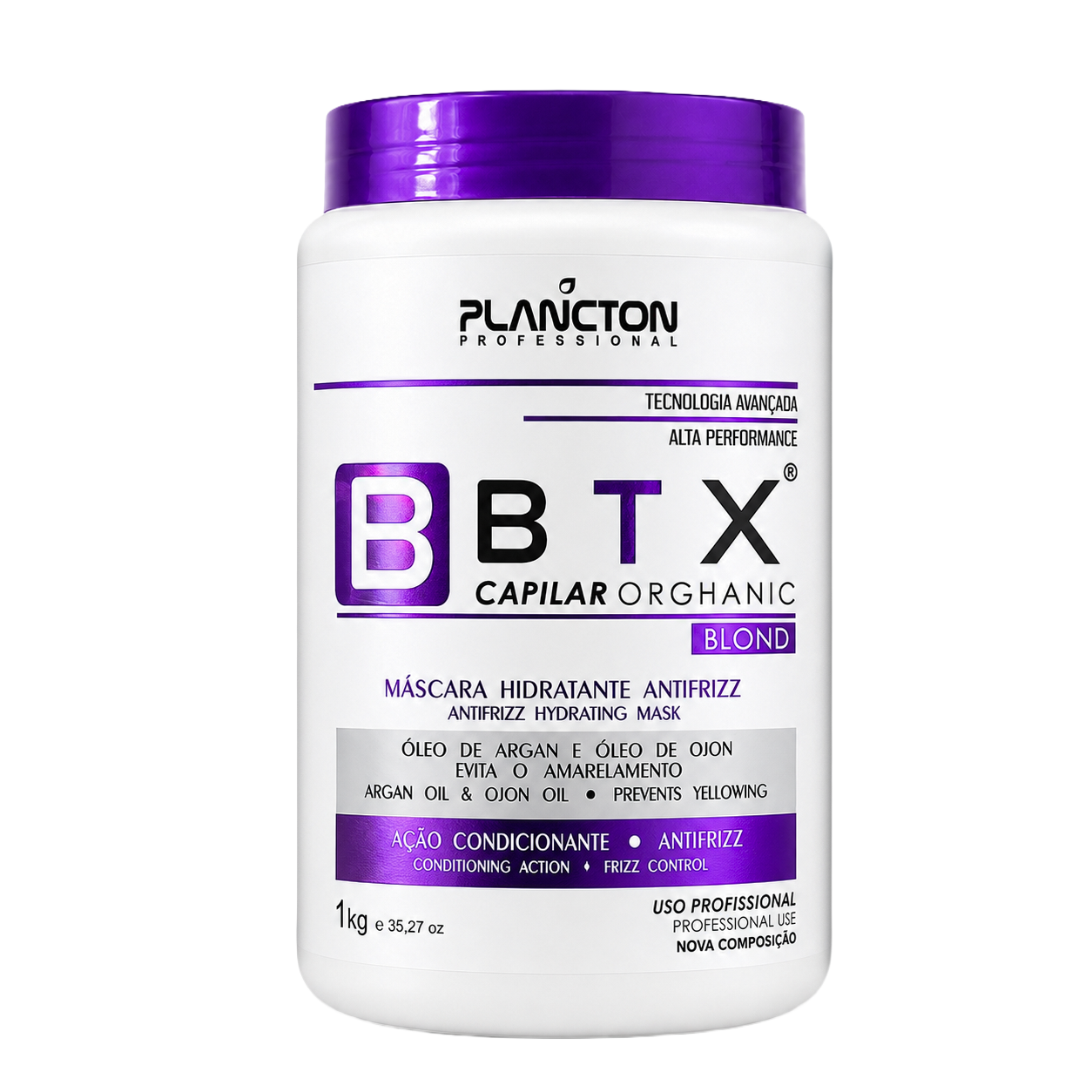 BTX Blond - Máscara Hidratante Antifriz - 1kg
