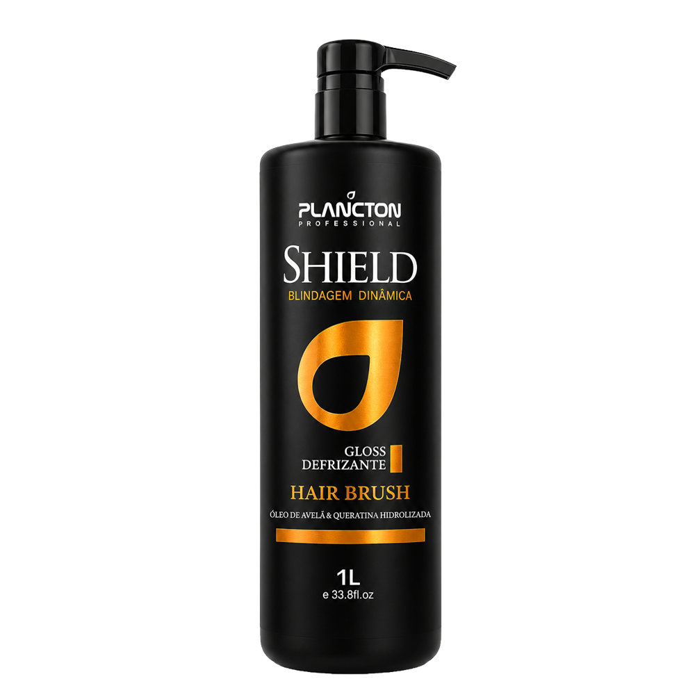 Shield - Gloss Defrizante Plancton - 1L + Kit Aplicador Grátis