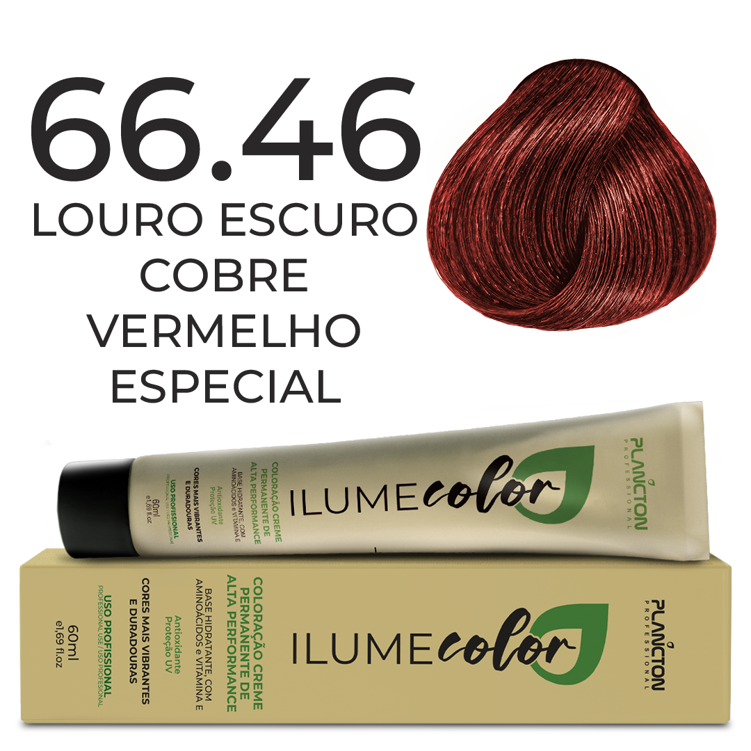 ILUME COLOR PLANCTON - 66.46 LOURO ESCURO COBRE VERMELHO ESPECIAL