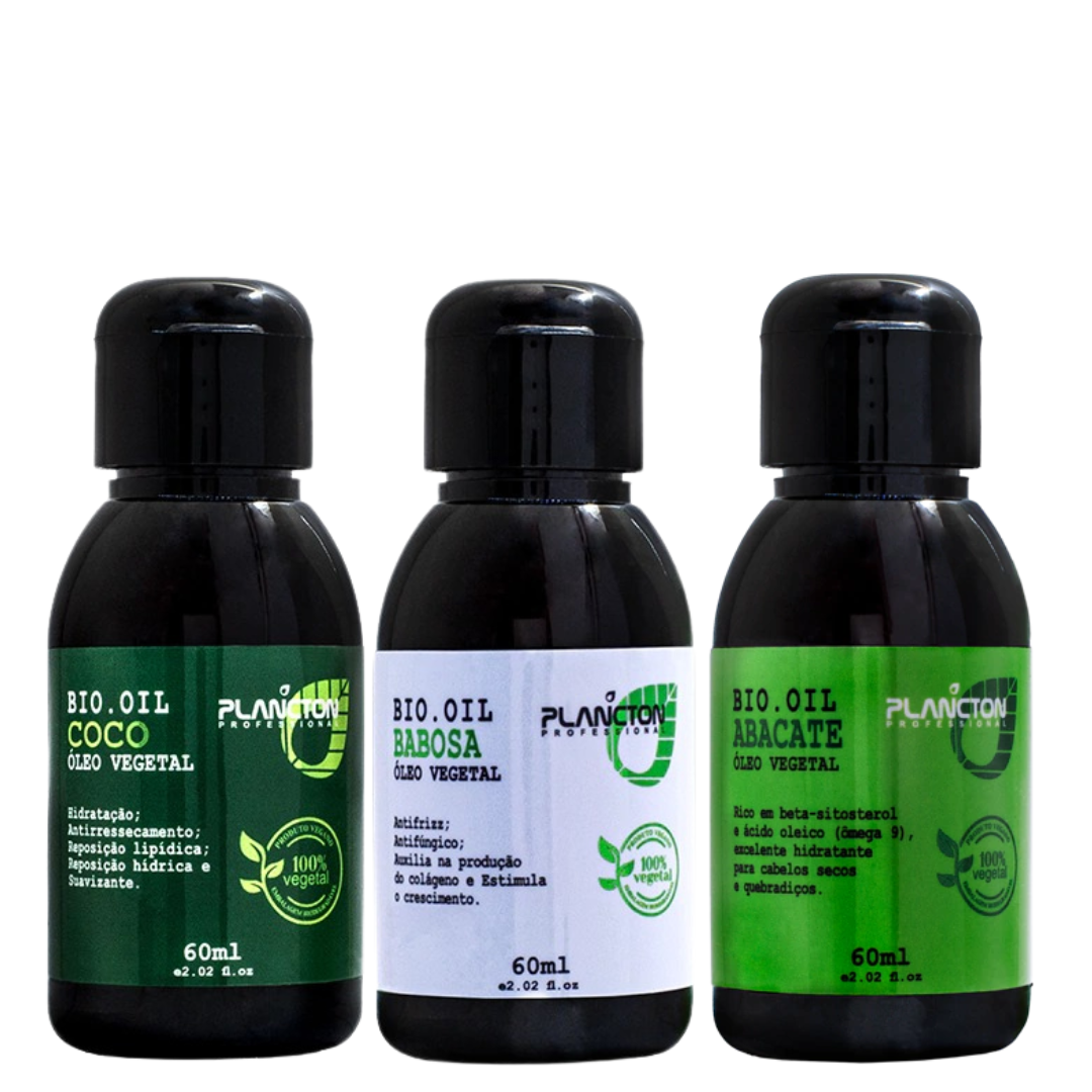 Kit Terapia Nutrição Intensa - Bio Oil de Babosa - Coco - Abacate 60ml