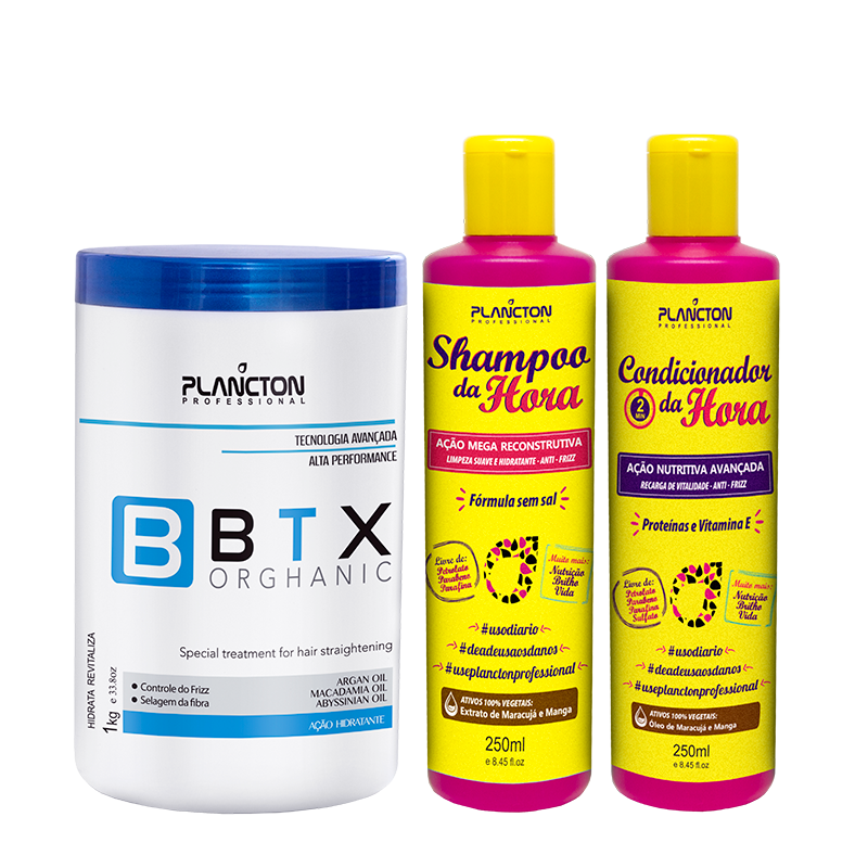 1 Btx Orghanic 1kg + 1 Kit da Hora 250ml