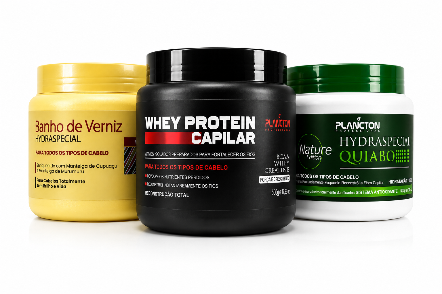 Máscaras Verniz - Whey - Quiabo