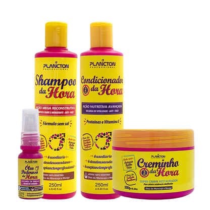 Kit Tratamento Capilar da Hora Plancton Super Recontrução e Nutrição