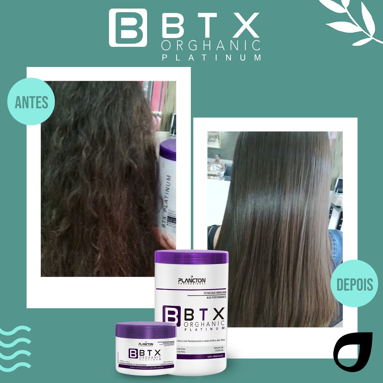 BTX Orghanic Blond 1Kg + Touca Plástica Grátis – Efeito Liso Para Cabelos Coloridos