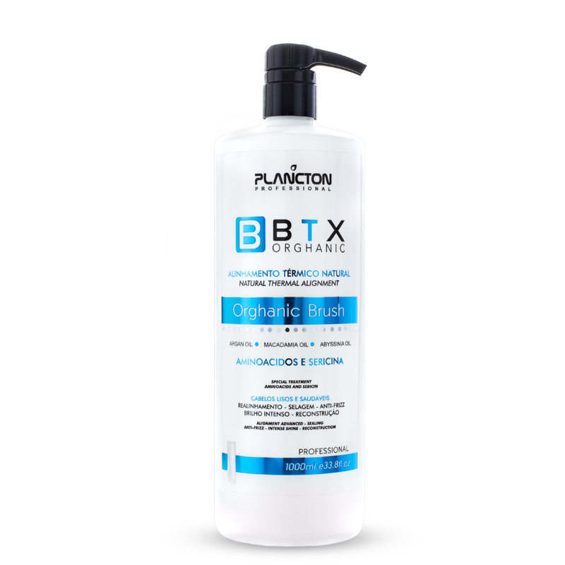 BTX Orghanic Brush 1L – Redução de Volume Sem Formol + Kit Aplicador Grátis