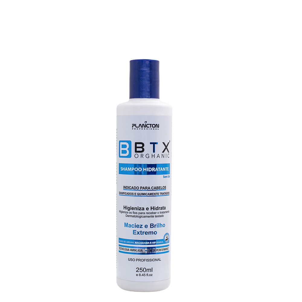 Shampoo Hidratante BTX Orghanic 250ml Plancton