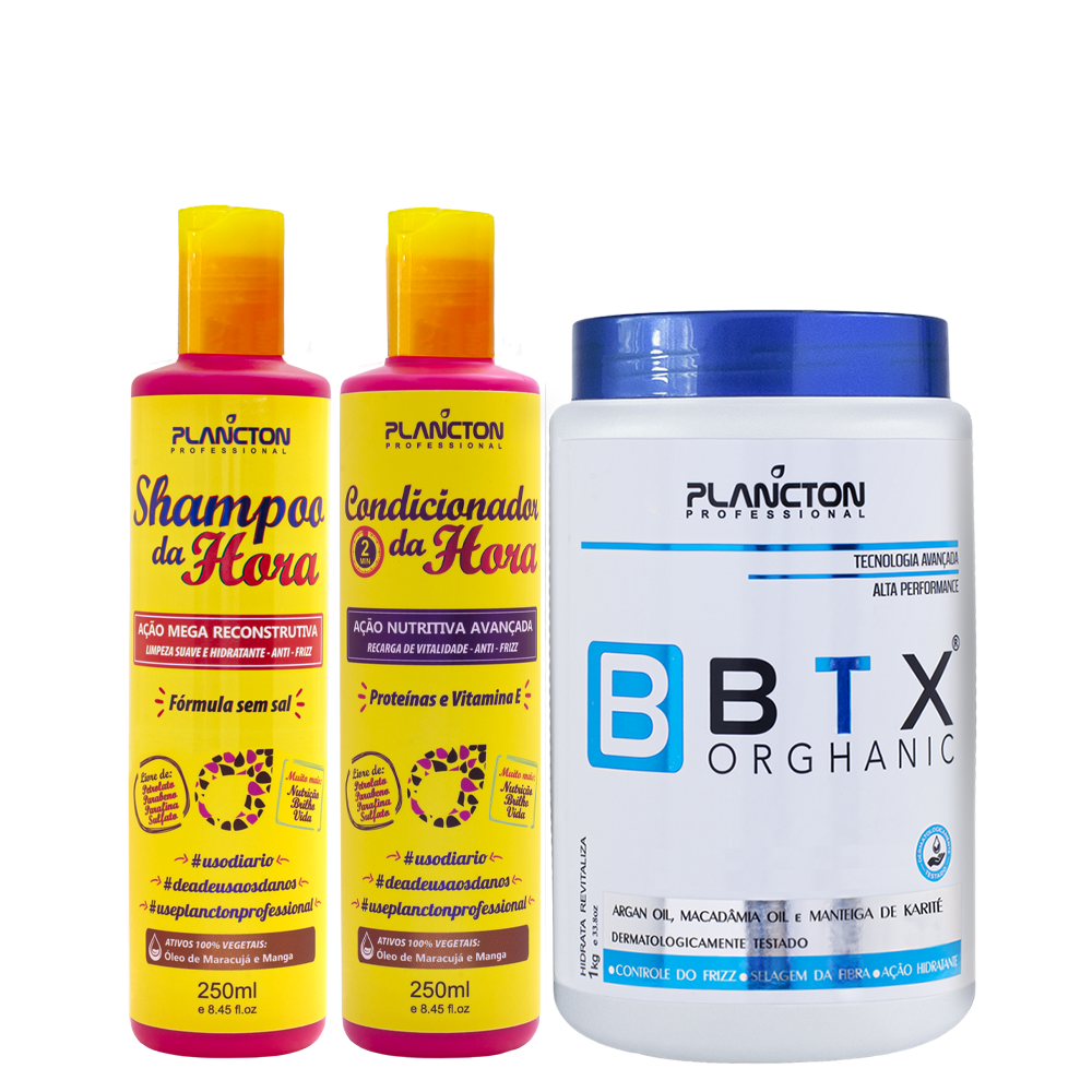 1 Btx Orghanic 1kg + 1 Kit da Hora 250ml