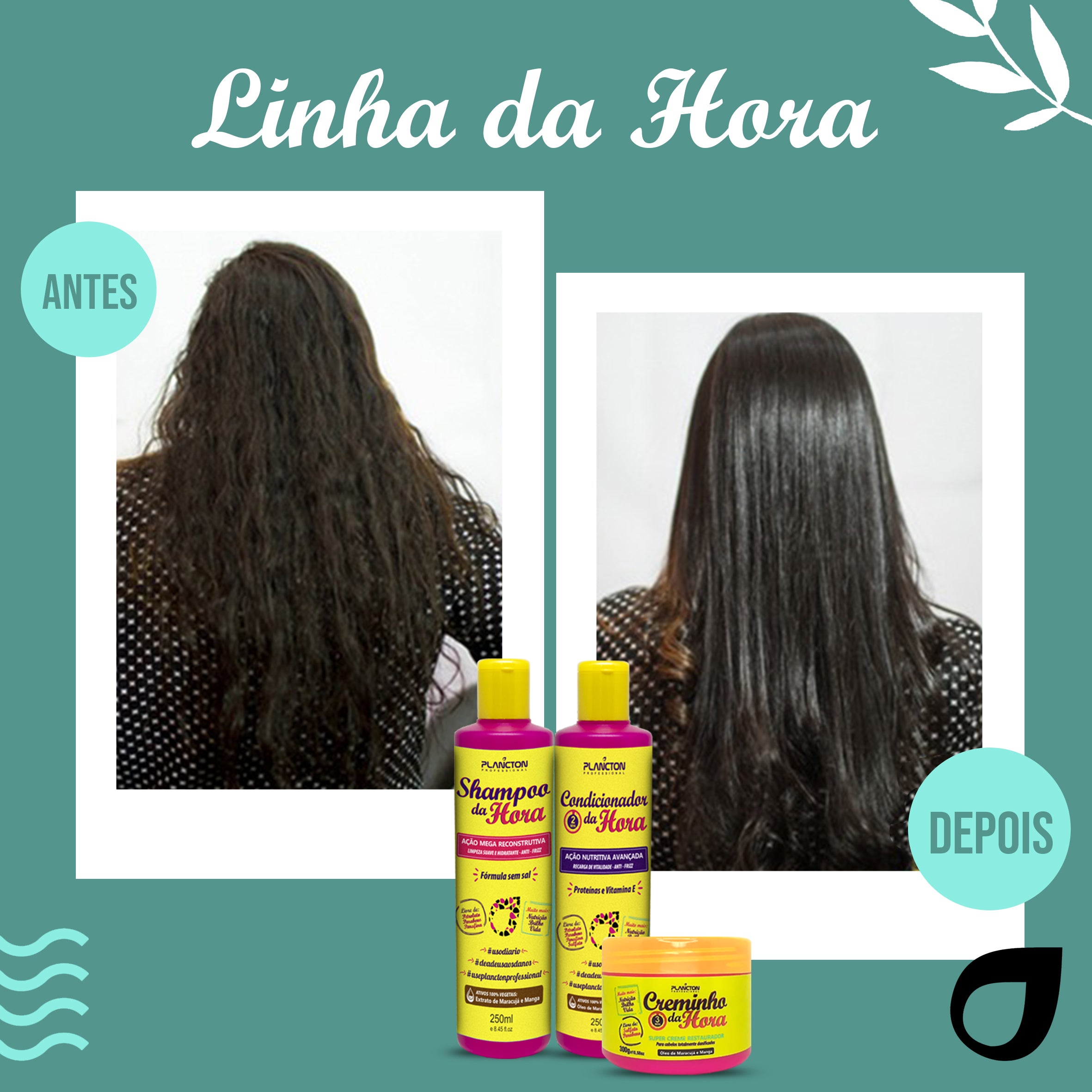 Kit Tratamento Capilar da Hora Plancton Super Recontrução e Nutrição