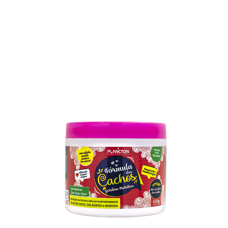 Fórmula dos Cachos - Gelatina Nutritiva Plancton - 450g