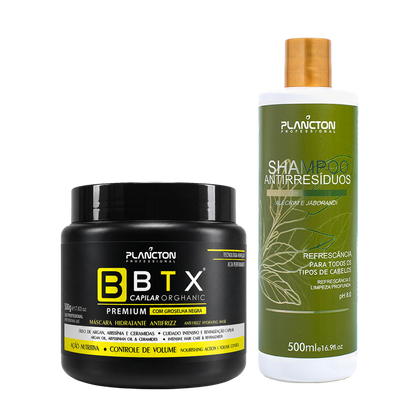 BTX Capilar Premium 500g + SH Antirresiduo 500ml - Plancton Professional