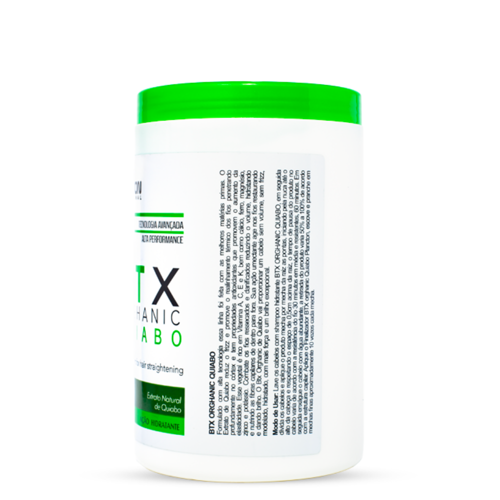 BTX Orghanic Quiabo 1Kg + Touca Plástica Grátis – Ação Condicionante Natural Profunda!