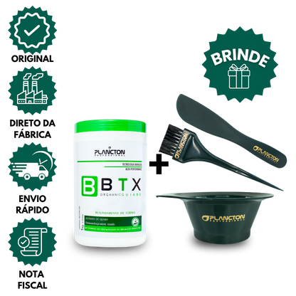 BTX Quiabo 1Kg - Redução de Volume Sem Formol + Kit Aplicador Grátis