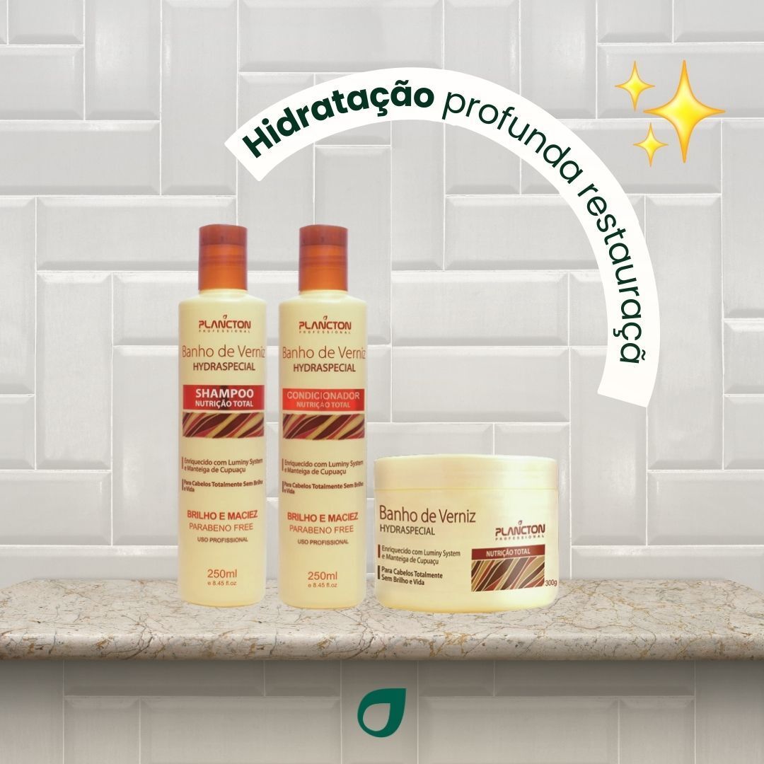 Banho de Verniz- Mascara de Hidratação Plancton - 300g
