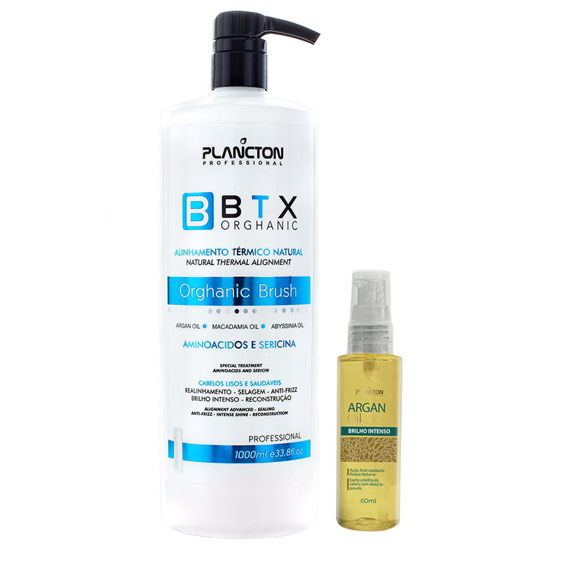 Btx Orghanic Brush 1lt + Óleo de Argan 60ml