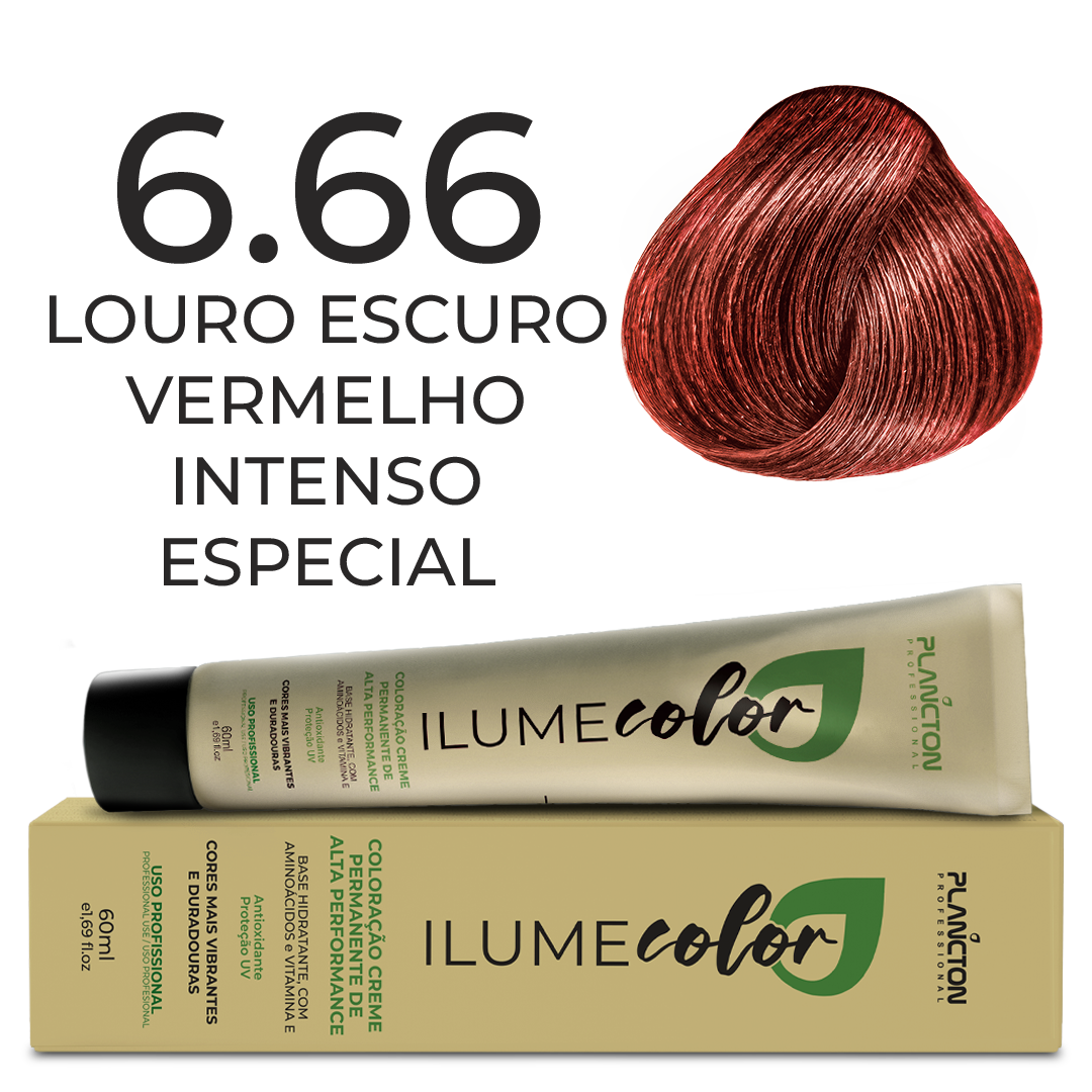 ILUME COLOR PLANCTON - 6.66 LOURO ESCURO VERMELHO INTENSO ESPECIAL