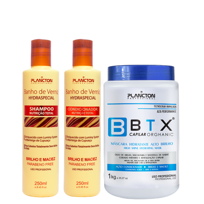 1 Btx Orghanic 1kg + 1 Kit Banho de Verniz 250ml