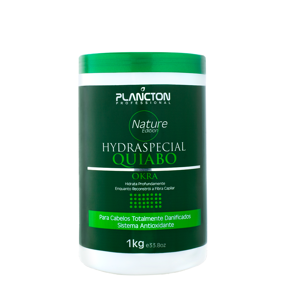 Combo QUIABO Plancton- Shampoo e Condicionador 1Lt + máscara 1kg