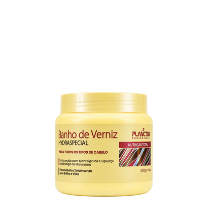 Mascara Banho de Verniz 500g + Kit Sh e Cond 250ml -Plancton