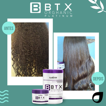 BTX Orghanic Blond 1Kg + Touca Plástica Grátis – Efeito Liso Para Cabelos Coloridos