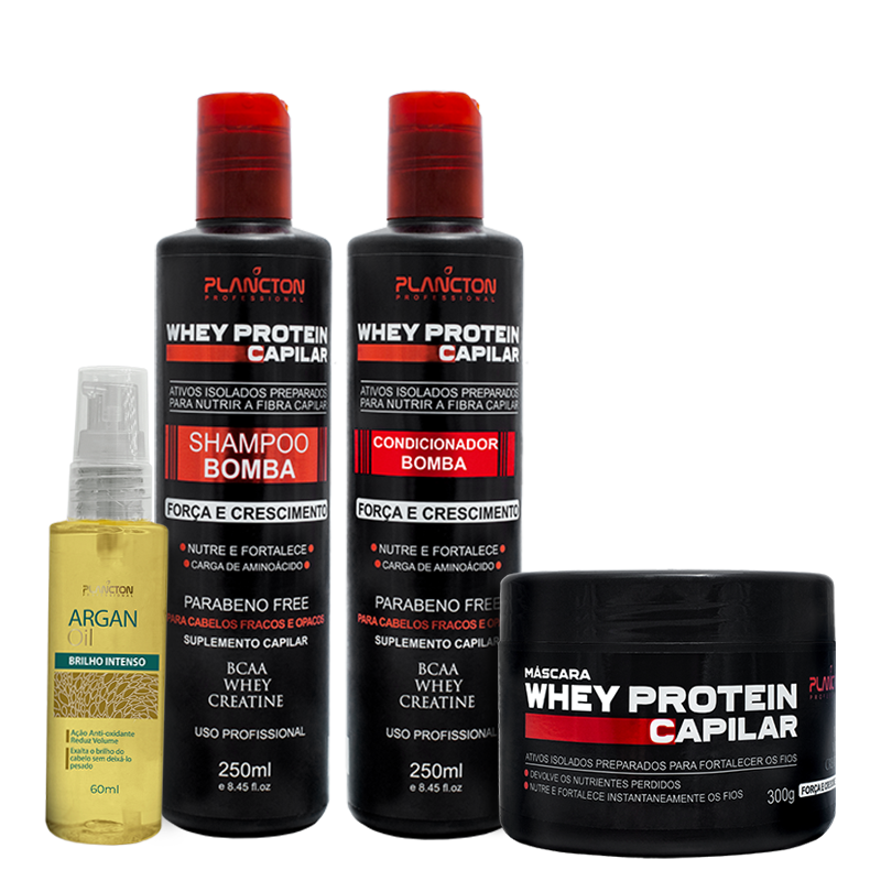 Combo Whey Protein + Óleo de Argan 60ml - Plancton