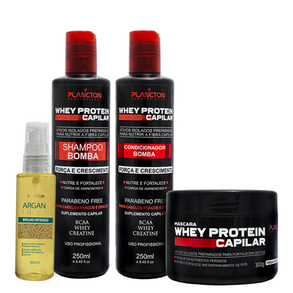 Combo Whey Protein + Óleo de Argan 60ml - Plancton