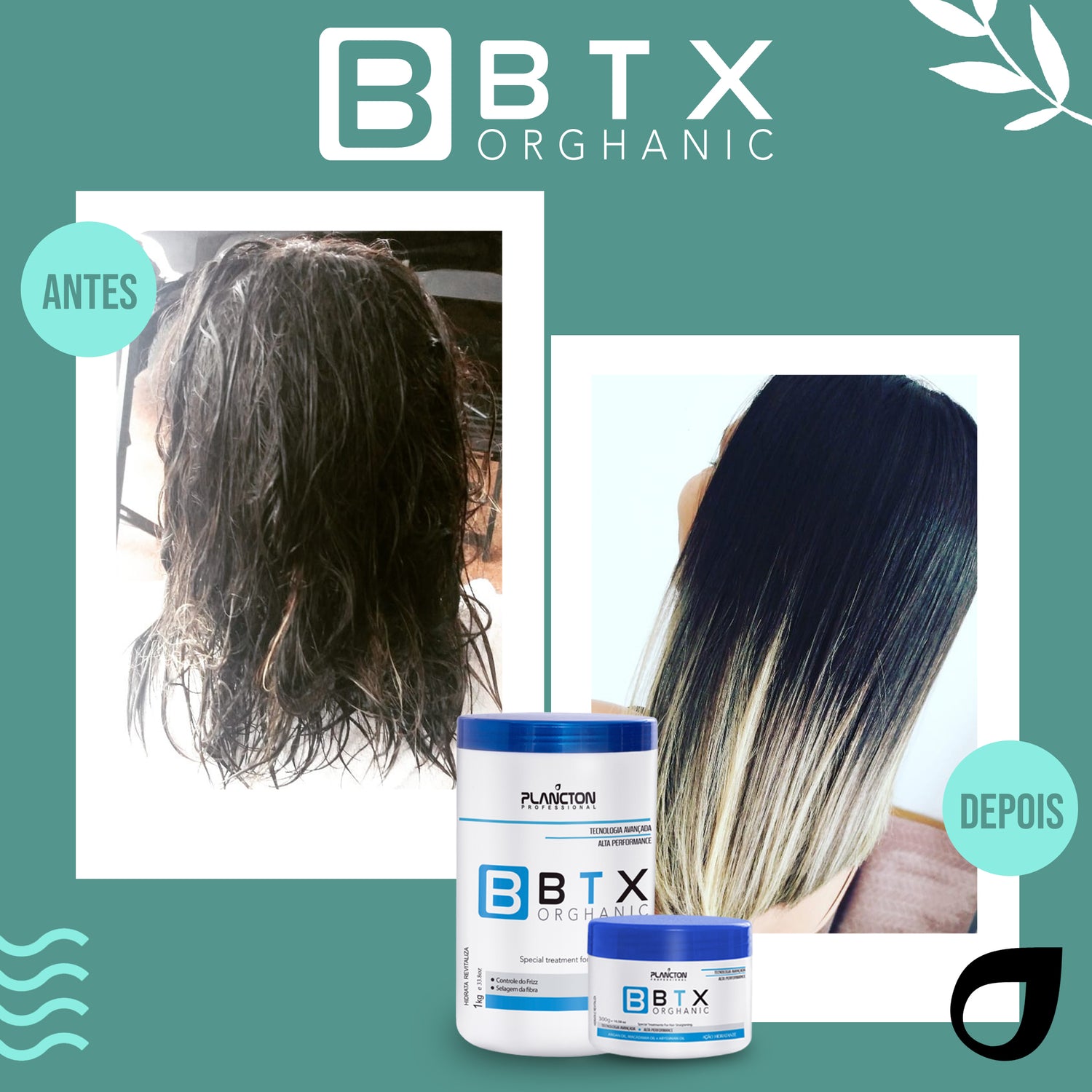 BTX Orghanic 300g - Redução de Volume Sem Formol + Kit Aplicador Grátis