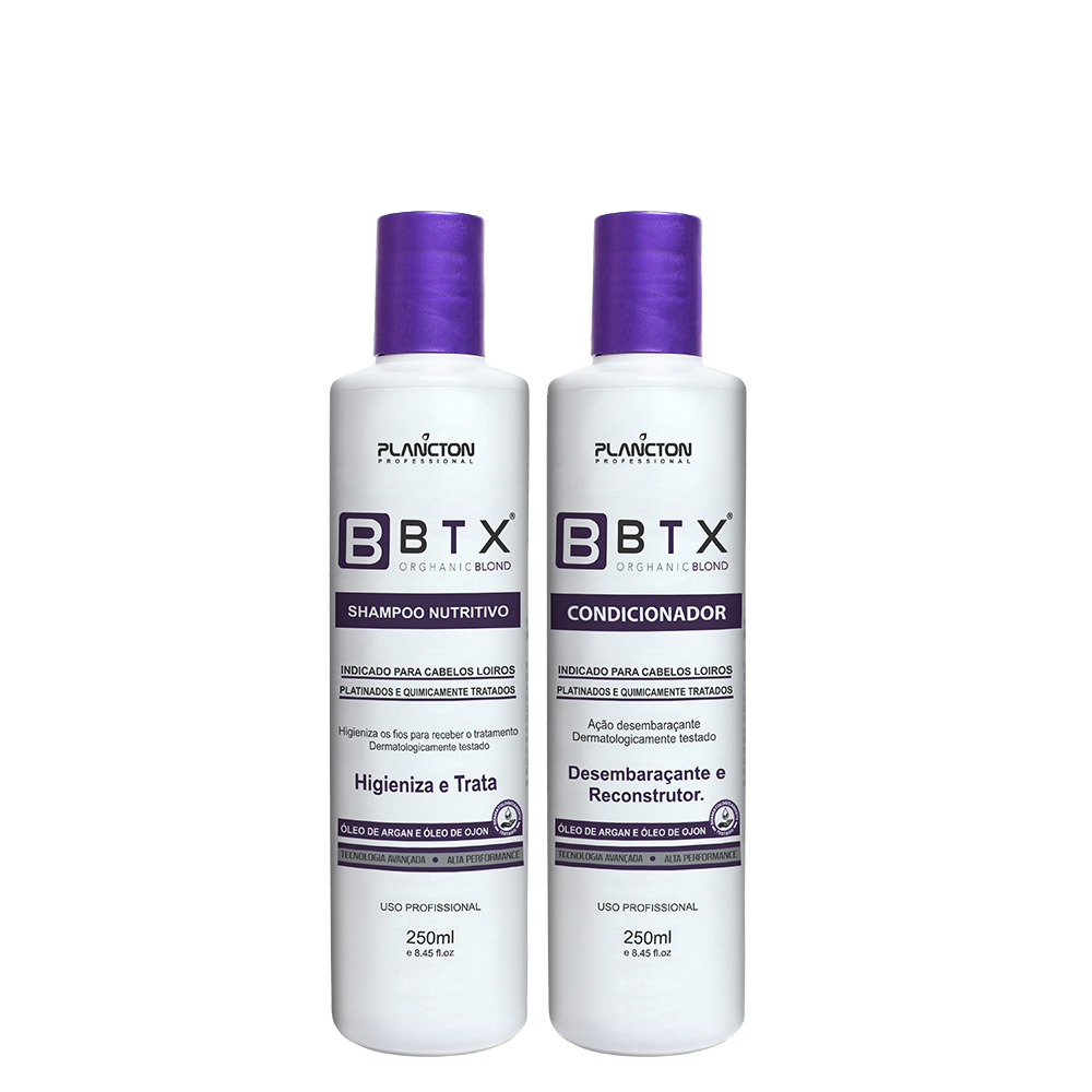 Btx Capilar Blond 500g + Kit Sh e Cond  Blond 250ml - Plancton Professional