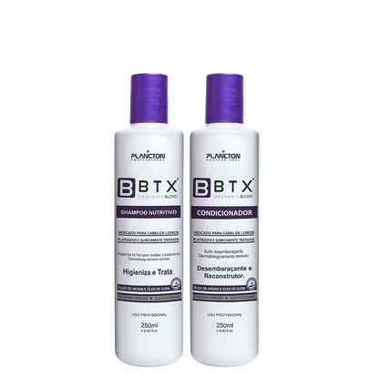 Btx Capilar Blond 500g + Kit Sh e Cond  Blond 250ml - Plancton Professional