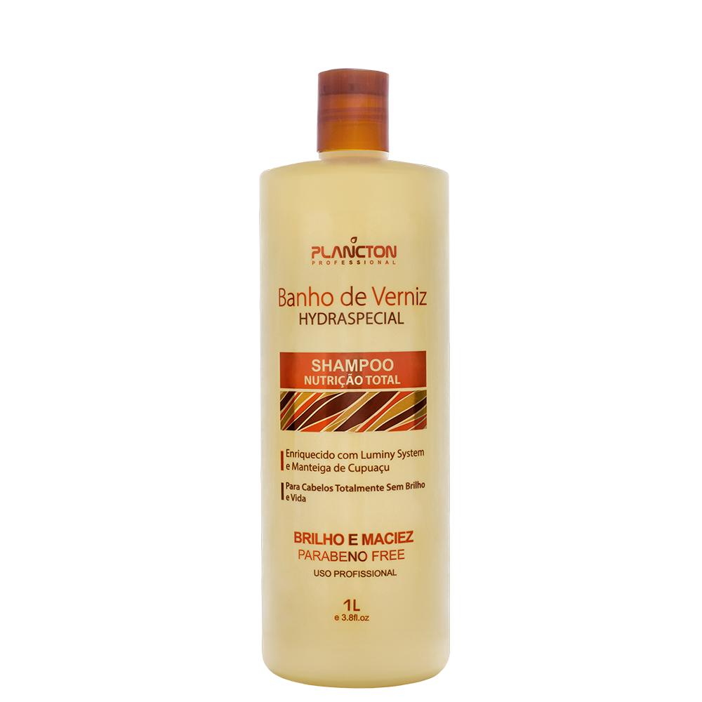Shampoo Banho de Verniz Nutrição Total 1L Plancton