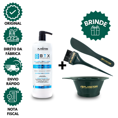 BTX Orghanic Brush 1L – Redução de Volume Sem Formol + Kit Aplicador Grátis