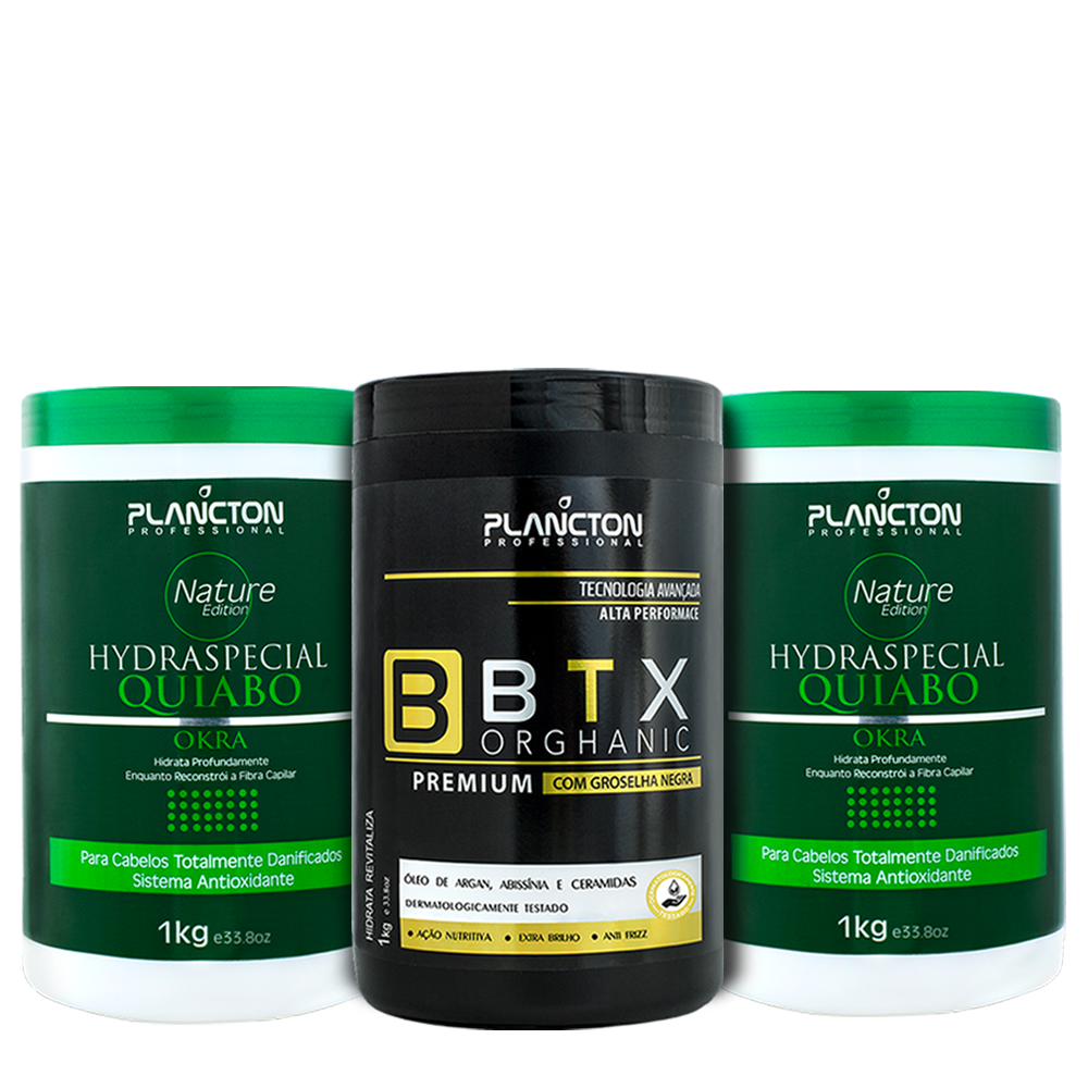 1 Btx Capilar Premium 1kg + 2 Máscaras Quiabo 1kg
