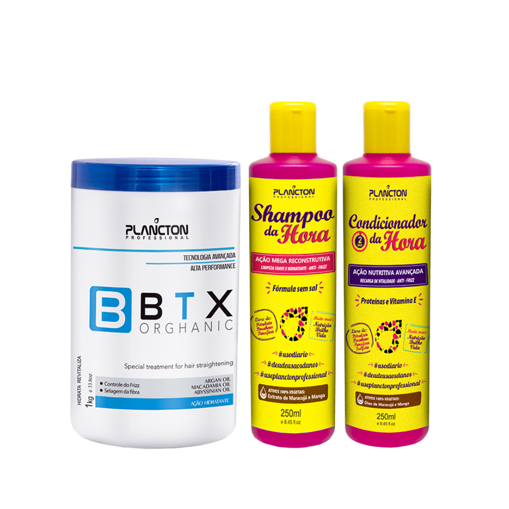 1 Btx Orghanic 1kg + 1 Kit da Hora 250ml