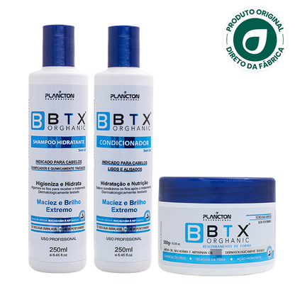 Kit BTX Orghanic 300g + Shampoo e Condicionador 250ml – Plancton