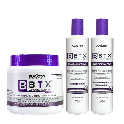 Btx Capilar Blond 500g + Kit Sh e Cond  Blond 250ml - Plancton Professional