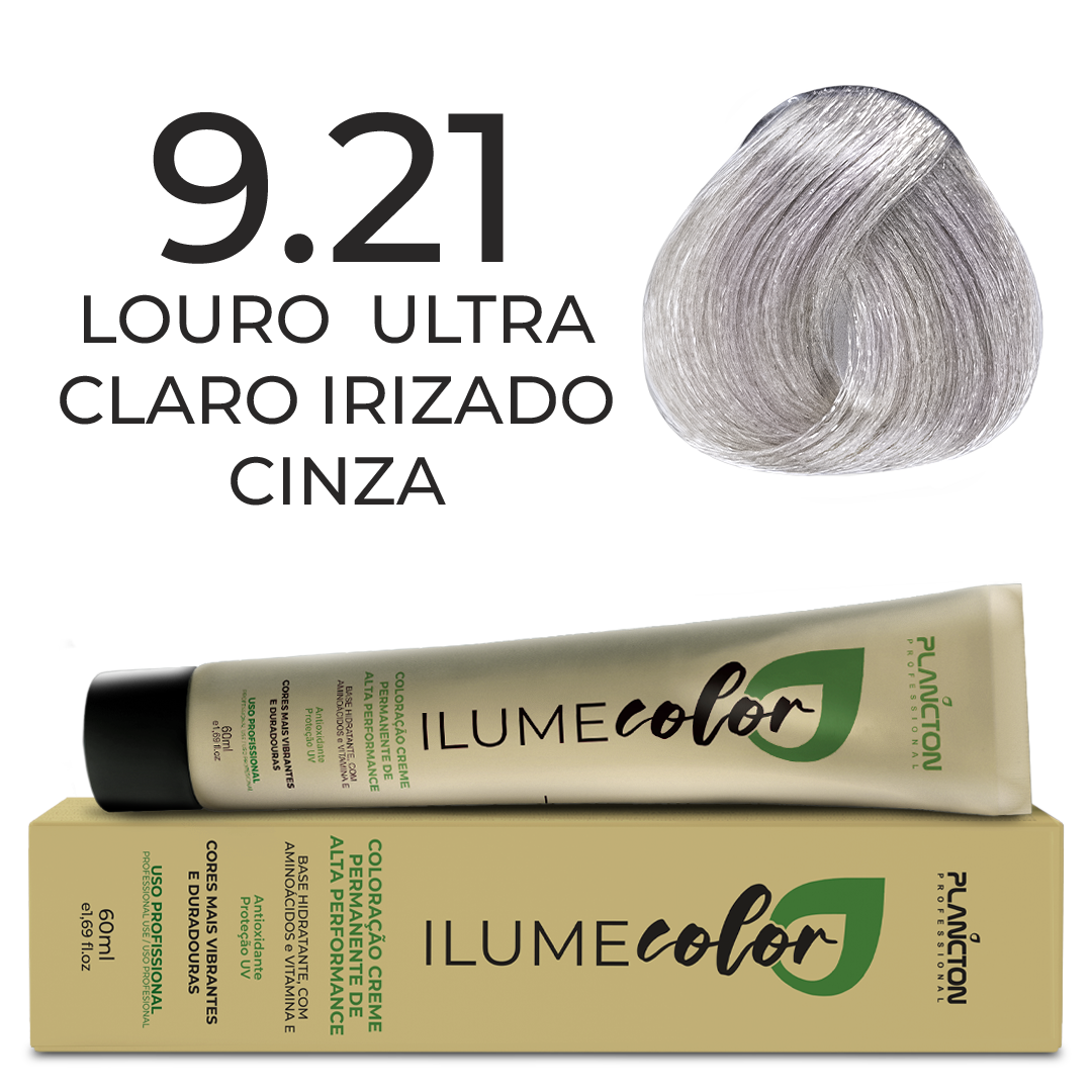 ILUME COLOR PLANCTON - 9.21 LOURO ULTRA CLARO IRISADO CINZA