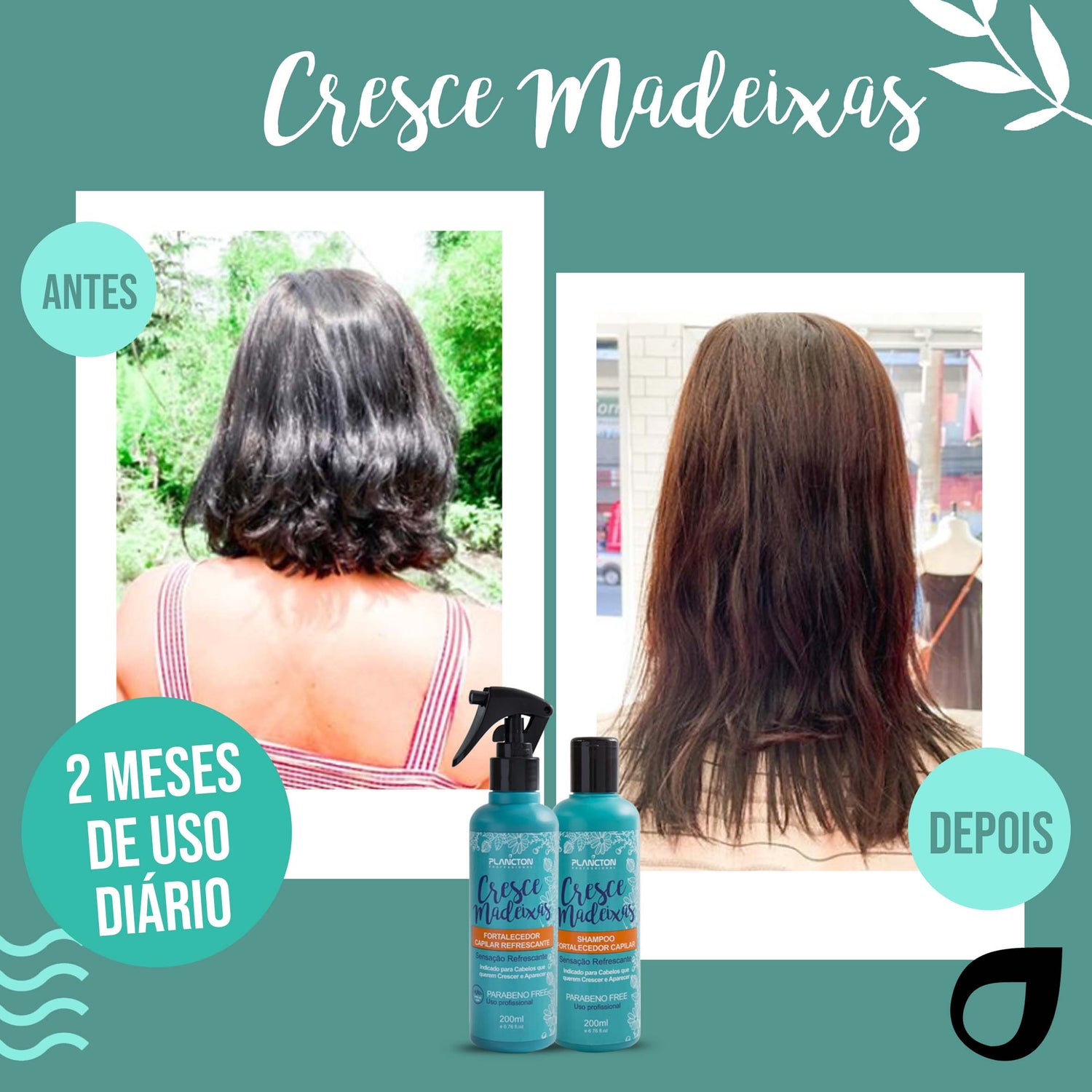 KIT CRESCE MADEIXAS PLANCTON - 200ml