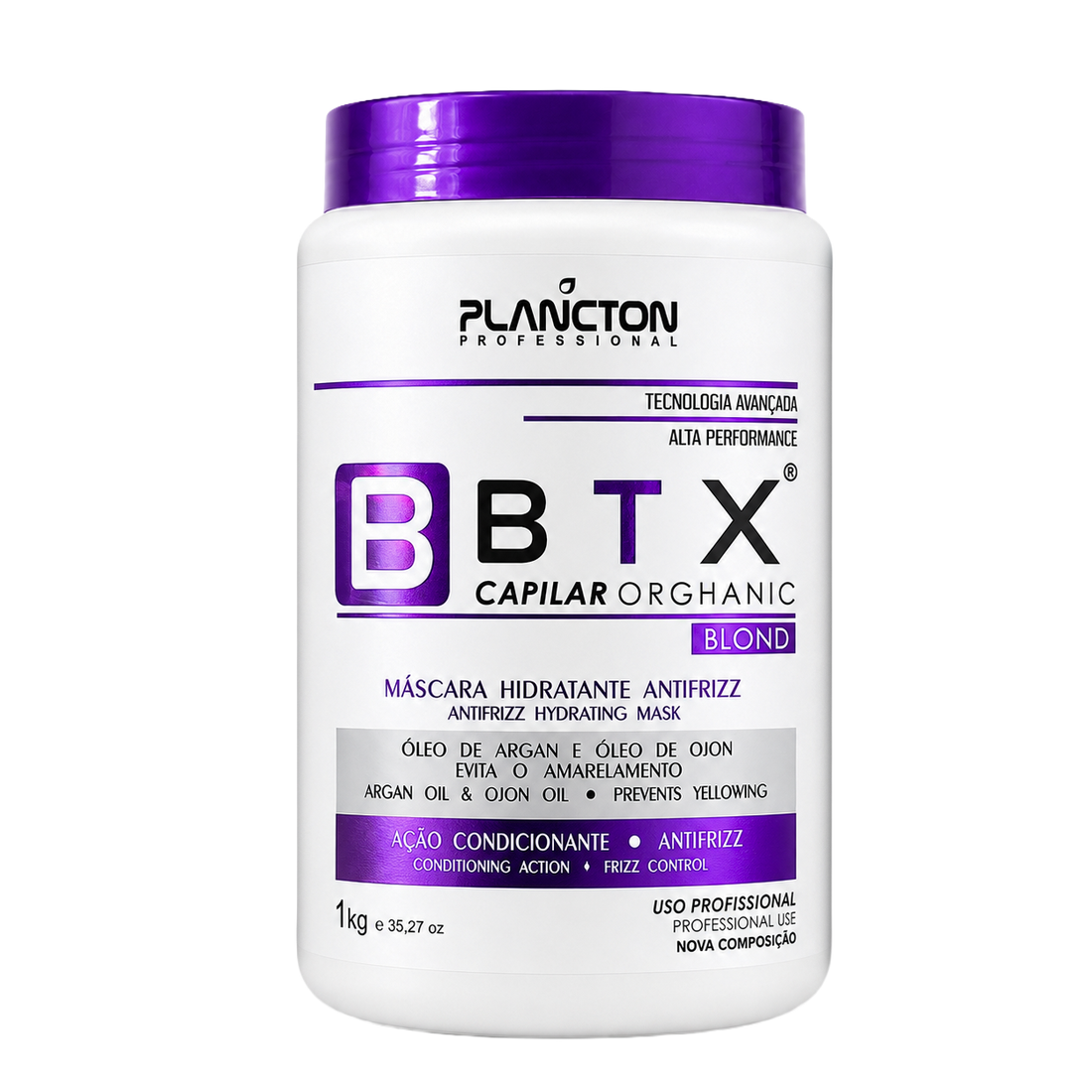 BTX Blond - Máscara Hidratante Antifriz - 1kg