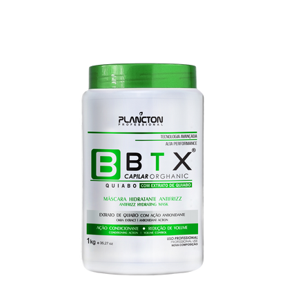 BTX Quiabo 1kg + Shampoo Antirresíduo
