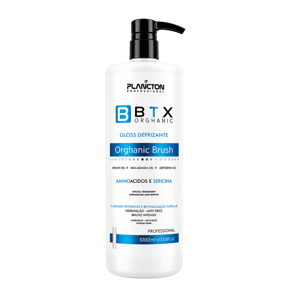 Btx Orghanic Brush 1L e Shampoo Antirresíduo 500ml