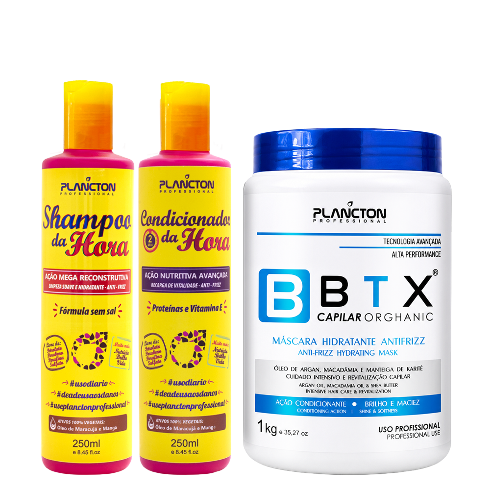 Compo Btx Orghanic 1kg e Kit da Hora 250ml Plancton