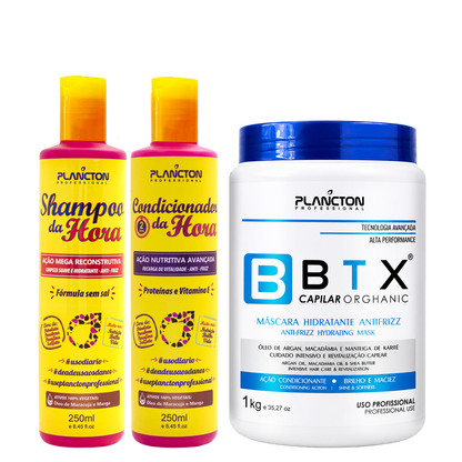 Compo Btx Orghanic 1kg e Kit da Hora 250ml Plancton