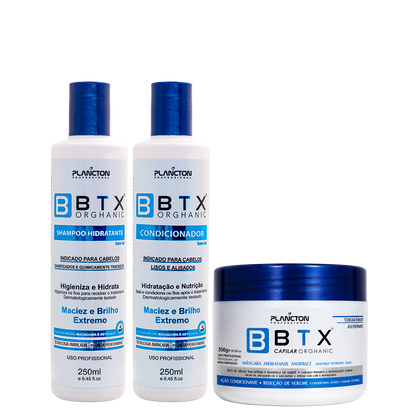 Kit BTX ORGHANIC PLANCTON - Máscara Revitalizante - 300g