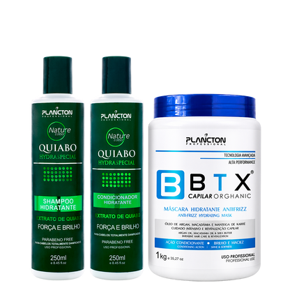 Btx Orghanic 1kg + 1 Kit Quiabo 250ml Plancton