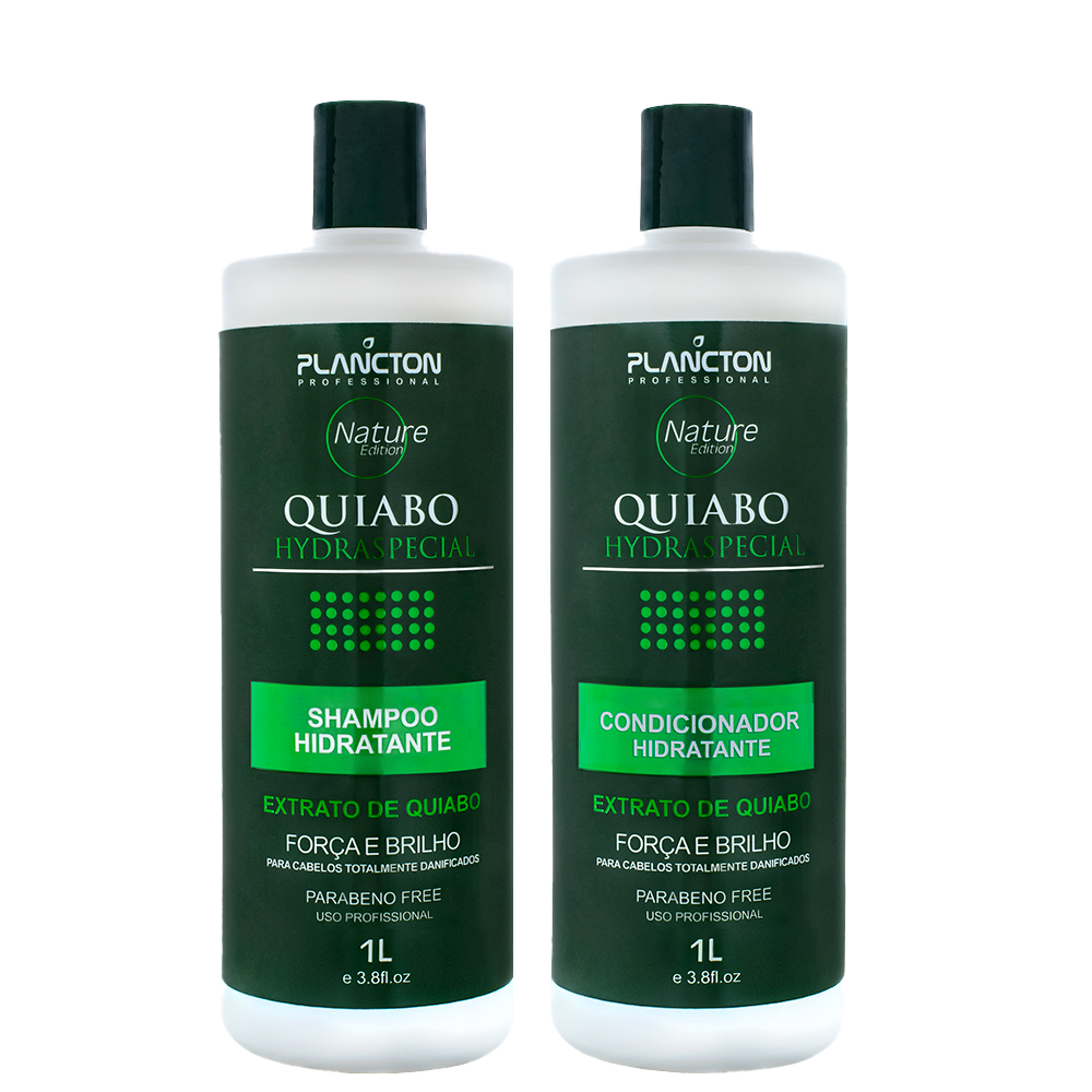 KIT QUIABO 1Litro (SHAMPOO+CONDICIONADOR)